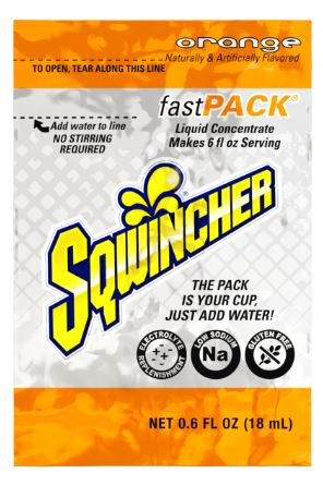DRINK SQWINCHER FAST PACK ORANGE 200/CS (CS) - Premixed Bottles